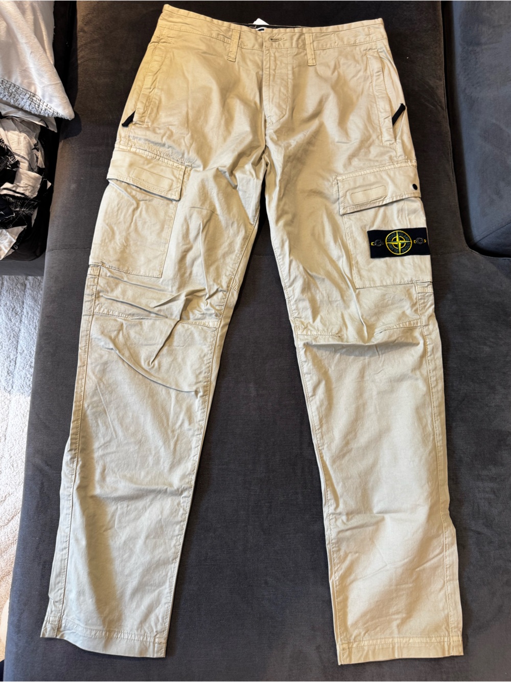 Stone Island khaki cargo pants